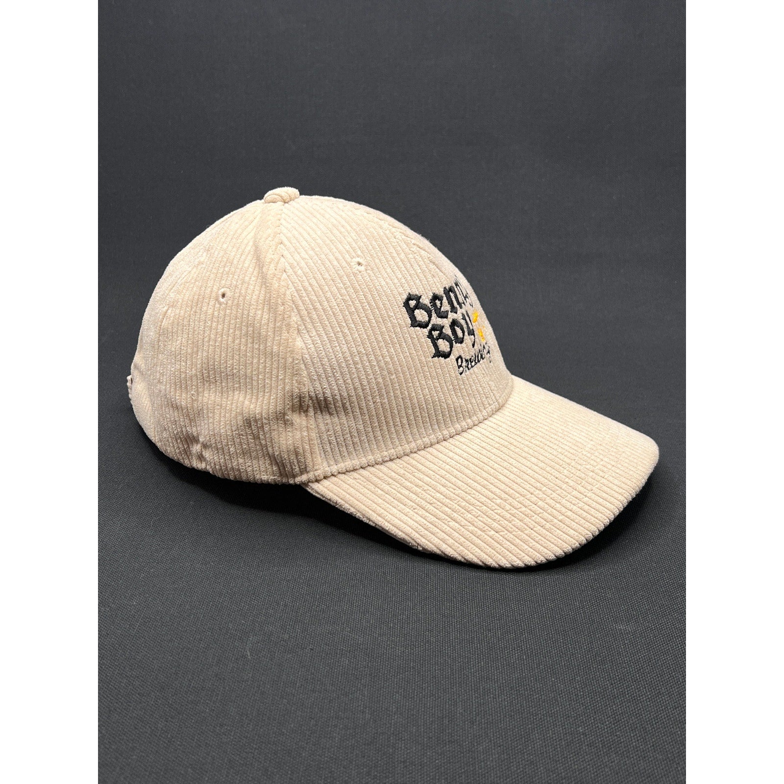 Benny Boy Brewing Lincoln Heights Corduroy Strapback Hat – Cream