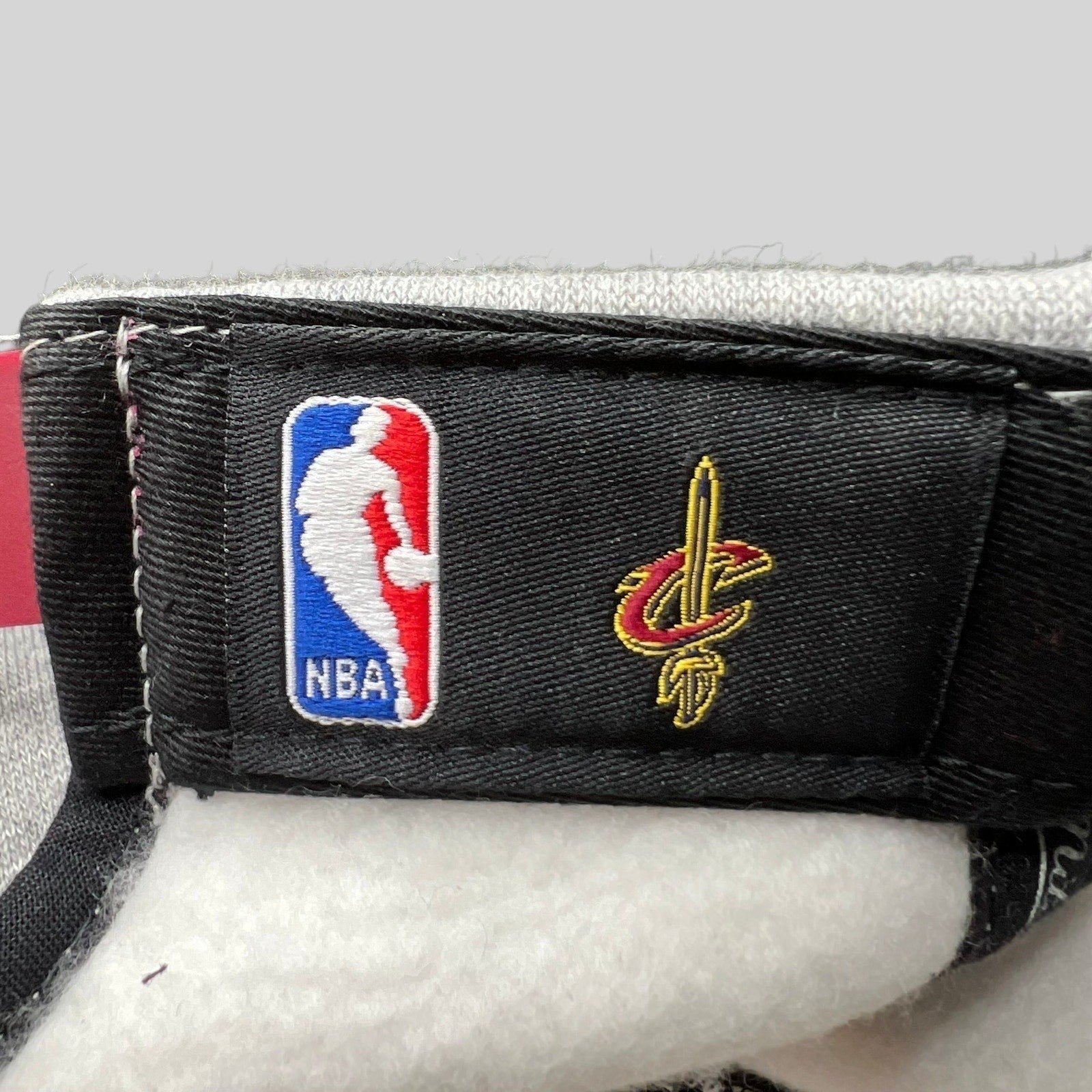 Raree Finds Mitchell & Ness Cleveland Cavaliers snapback interior label with NBA logo and team embroidery