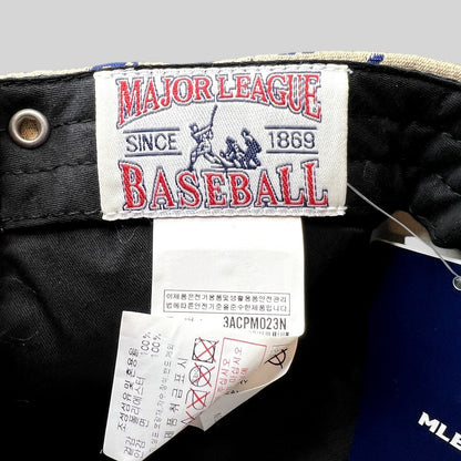 Raree Finds MLB Korea Boston Red Sox cap interior label with Major League Baseball branding and care instructions