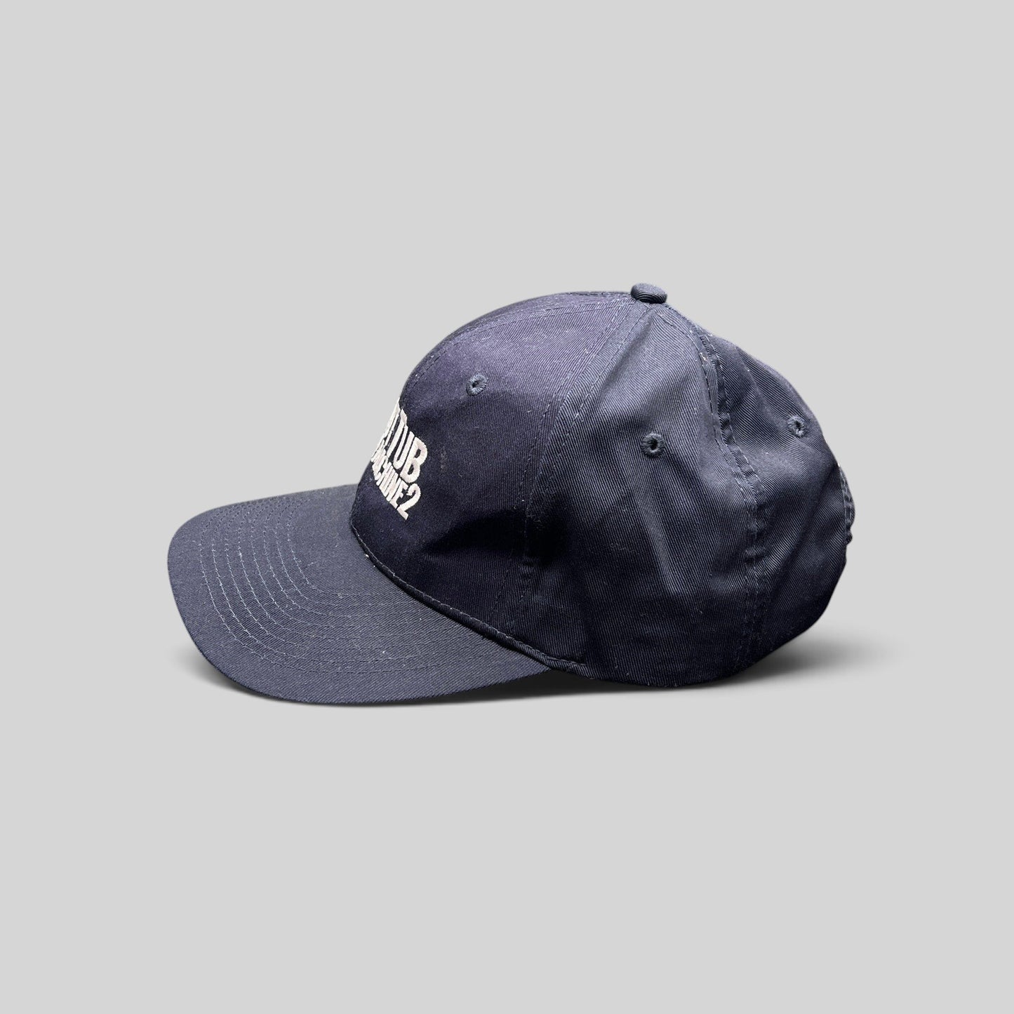 Raree Finds navy cotton-poly Hot Tub Time Machine 2 promotional baseball cap with white embroidered movie title