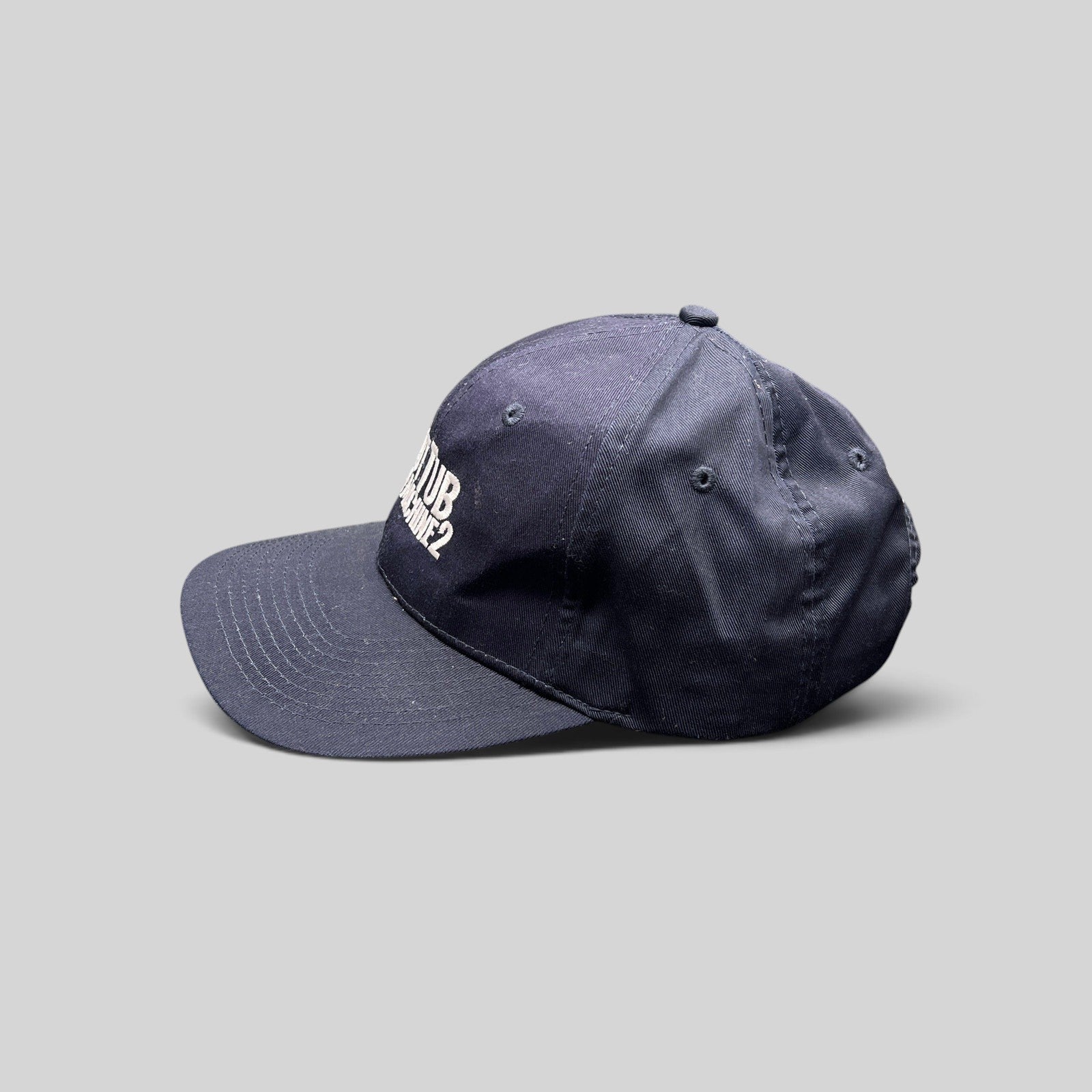 Raree Finds navy cotton-poly Hot Tub Time Machine 2 promotional baseball cap with white embroidered movie title