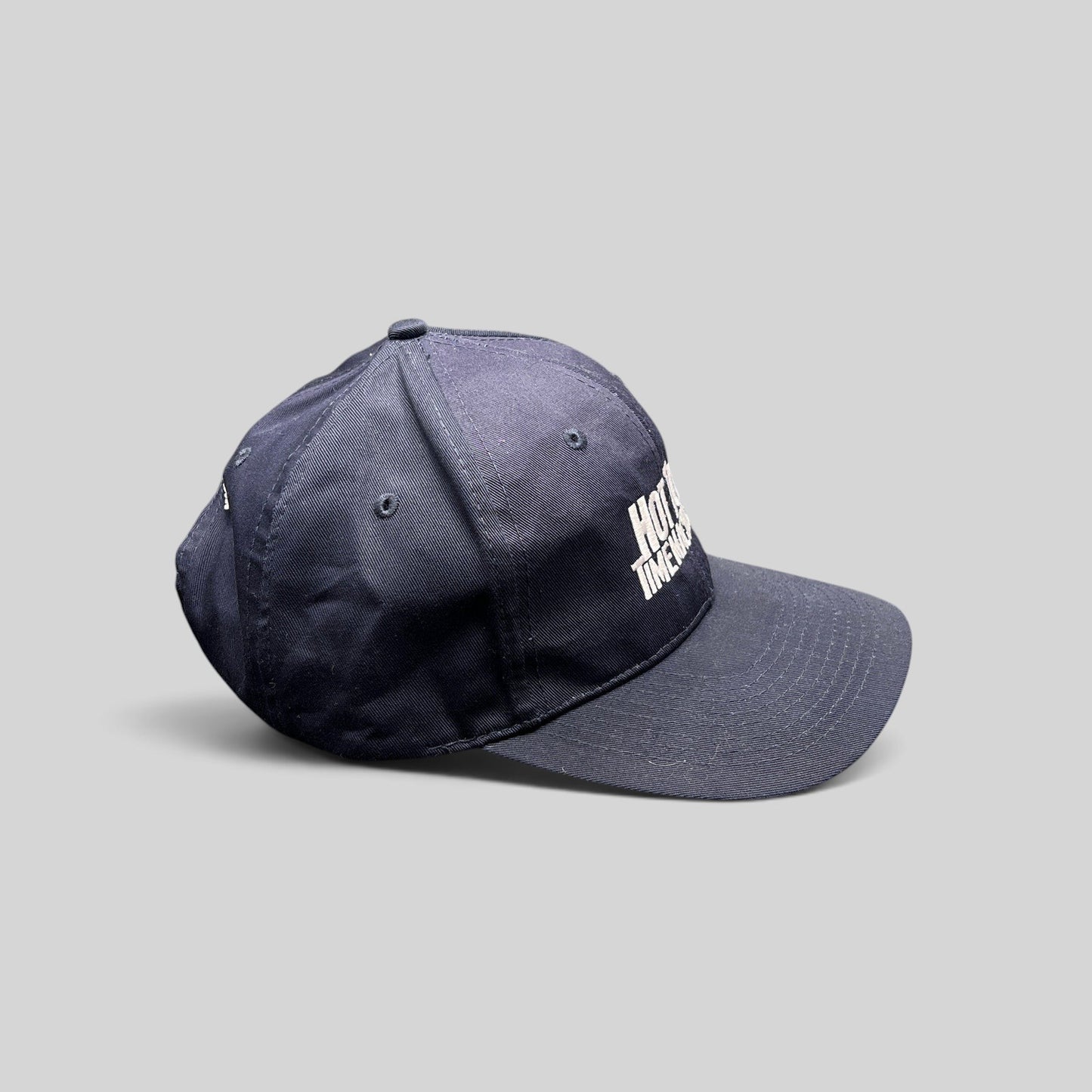 Raree Finds navy cotton-poly promotional cap for Hot Tub Time Machine 2 with white embroidered movie title