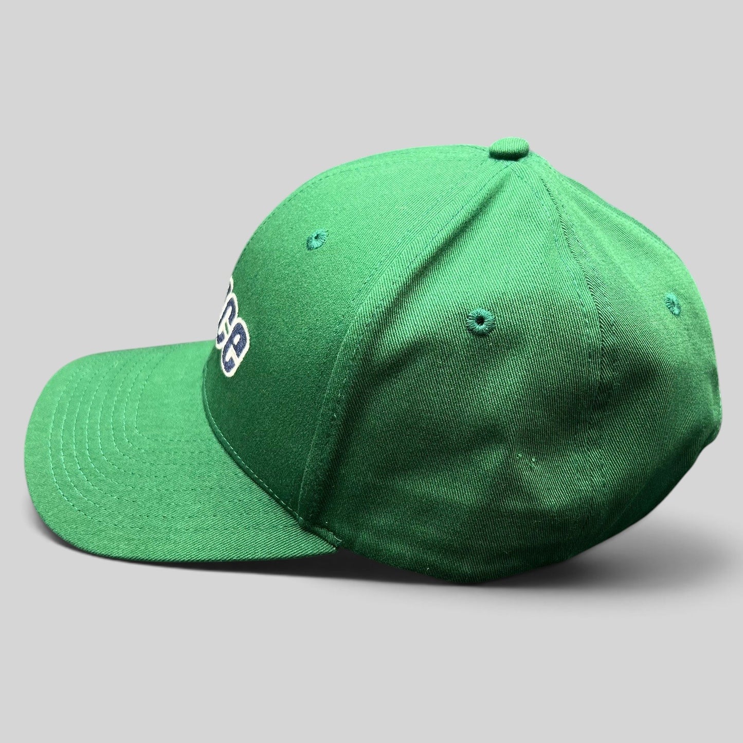Raree Finds Prince Pickleball green strapback hat with white embroidered script logo on the front