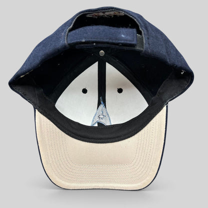 Raree Finds navy blue cotton twill Star Trek 2009 crew hat with Starfleet delta insignia and rear starship embroidery