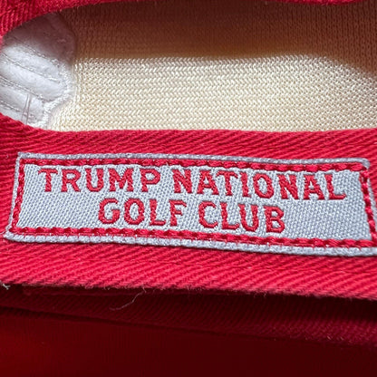 Raree Finds vintage Pukka Headwear strapback hat interior sweatband with embroidered Trump National Golf Club label