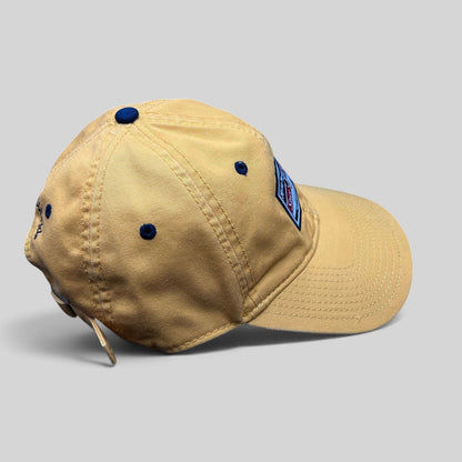 Raree Finds vintage Walt Disney World yellow cotton strapback hat with Mickey Mouse Since 1928 patch