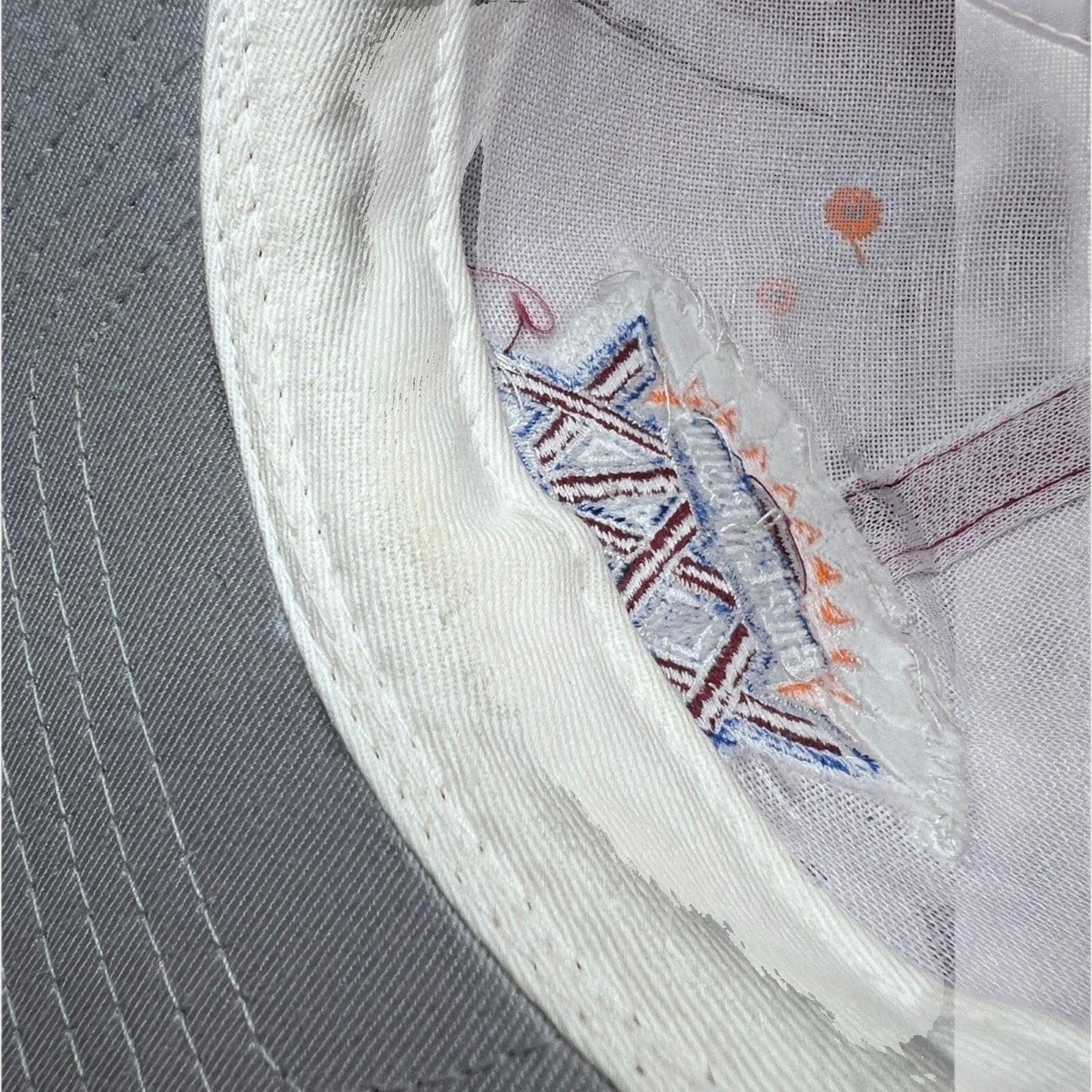 Raree Finds vintage 1995 Super Bowl XXIX snapback interior showing embroidered logo and gray undervisor detail