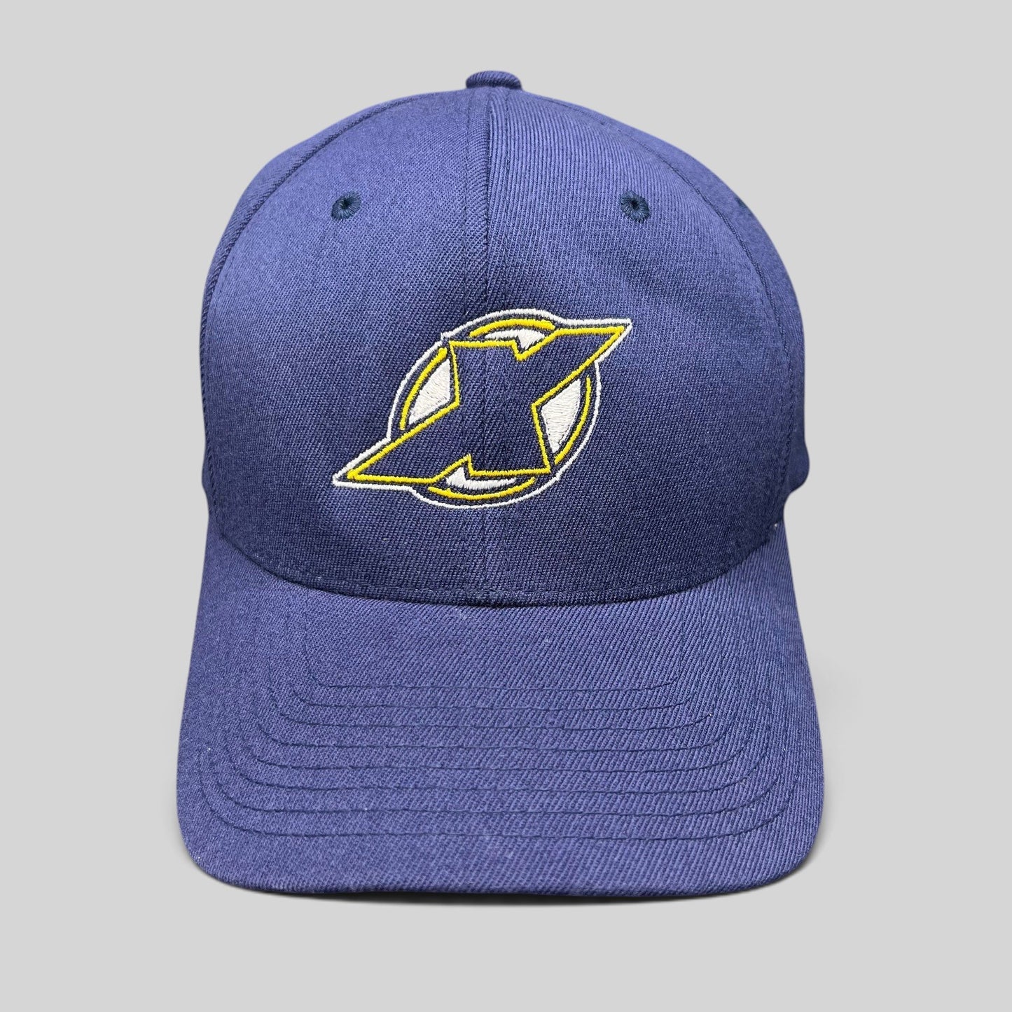 Raree Finds navy blue X-Men First Class film crew Flexfit hat with embroidered X logo on the front